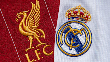 The Liverpool FC and Real Madrid Club Badges