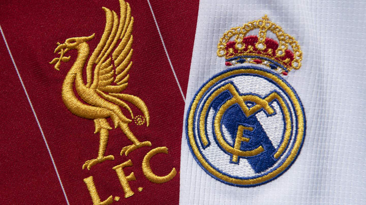 The Liverpool FC and Real Madrid Club Badges