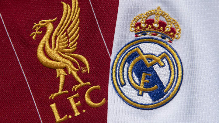 The Liverpool FC and Real Madrid Club Badges