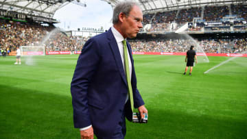 Feb 24, 2024; Los Angeles, California, USA; Seattle Sounders FC head coach Brian Schmetzer before