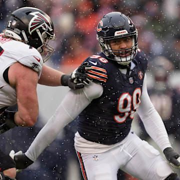 Montez Sweat is one of three Bears defensive ends questionable on the injury report for Sunday's opener.