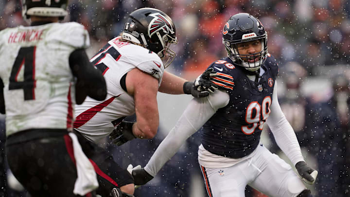 Montez Sweat is one of three Bears defensive ends questionable on the injury report for Sunday's opener.