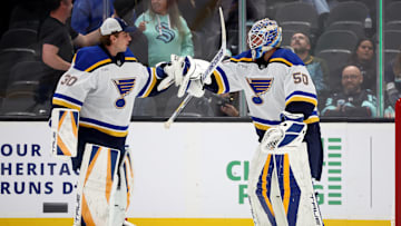 The t Louis Blues have a solid tandem in Joel Hofer and Jordan Binnington, one that has drawn interest from other clubs.