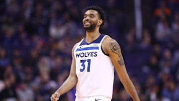 Dec 9, 2019; Phoenix, AZ, USA; Minnesota Timberwolves  forward Keita Bates-Diop (31) against the Phoenix Suns at Talking Stick Resort Arena. Mandatory Credit: Mark J. Rebilas-Imagn Images