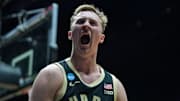 Purdue Boilermakers guard Fletcher Loyer (2) reacts