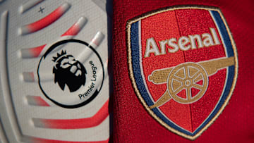 The Official Nike Premier League Match Ball with the Arsenal Badge