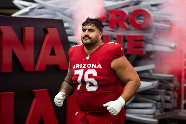 Arizona Cardinals G Will Hernandez against the Washington Commanders.