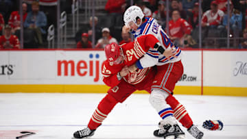 Detroit Red Wings blueliner Travis Hamonic could be on the outside looking in sooner rather than later.