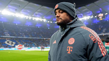 Bayern-Coach Vincent Kompany konnte HSV-Coach Polzin offenbar jede Menge Input an die Hand geben