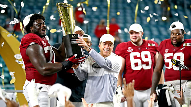 Former Alabama Crimson Tide coach Nick Saban