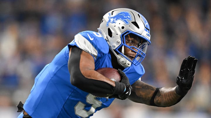 Detroit Lions running back David Montgomery is a great prop target in Week 3. Detroit Lions running back David Montgomery is a great prop target in Week 3.