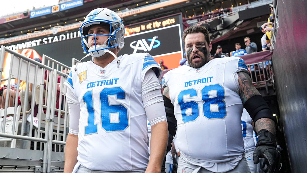 Detroit Lions quarterback Jared Goff puts extraordinary effort into bettering his teammates, regardless of position