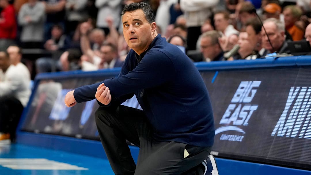 Xavier coach Sean Miller watch his team play against Texas during their game in the First Four of the NCAA men's tournament at University of Dayton Arena.