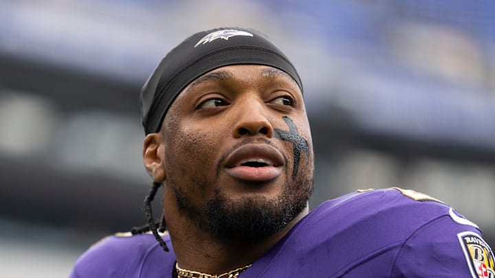 Baltimore Ravens running back Derrick Henry