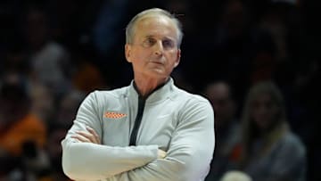 Tennessee basketball coach Rick Barnes during the NCAA college basketball game against Gardner-Webb on Monday, Nov. 4, 2024, in Knoxville, Tenn.