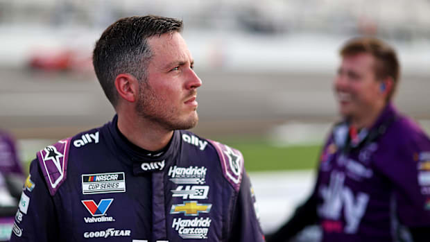 Alex Bowman (48) during practice and qualifying for the Cook Out 400 at Richmond Raceway. 