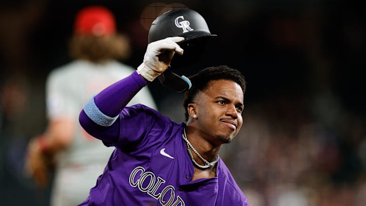 Colorado Rockies second baseman Adael Amador 