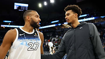 Victor Wembanyama, San Antonio Spurs and Rudy Gobert, Minnesota Timberwolves
