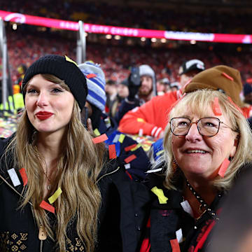 Taylor Swift (middle) has announced a new album.