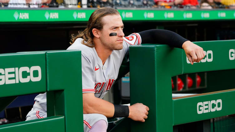 Cincinnati Reds right fielder TJ Friedl (29) prior to a game.