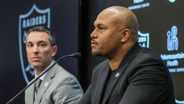 Las Vegas Raiders Introduce Antonio Pierce As Head Coach, Tom Telesco As General Manager