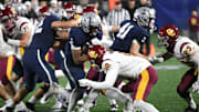 Lake Oswego lineman Dylan Marquez (62) stepped up in the playoffs after an injury opened a spot at right tackle. The Lakers will count on the sophomore to take on a bigger role next season.