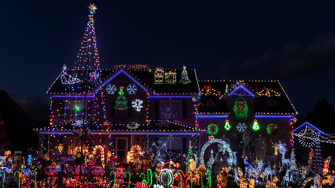 Marlowe Family home in Gray Eagle Springs subdivision in West Knoxville has been extensively decorated for Christmas for many years, but recent exposure in the last few years has made it a popular destination for visitors. 
According to the homeowner and local realtor Sheila Marlowe, the display is made up of 220 feet of extension cords and more than 35000 lights. Almost every home in the neighborhood is elaborately decorated and thousands of visitors driving through the neighborhood between