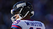 New York Giants quarterback Jameis Winston is back under center for Big Blue after Jaxson Dart was declared out.