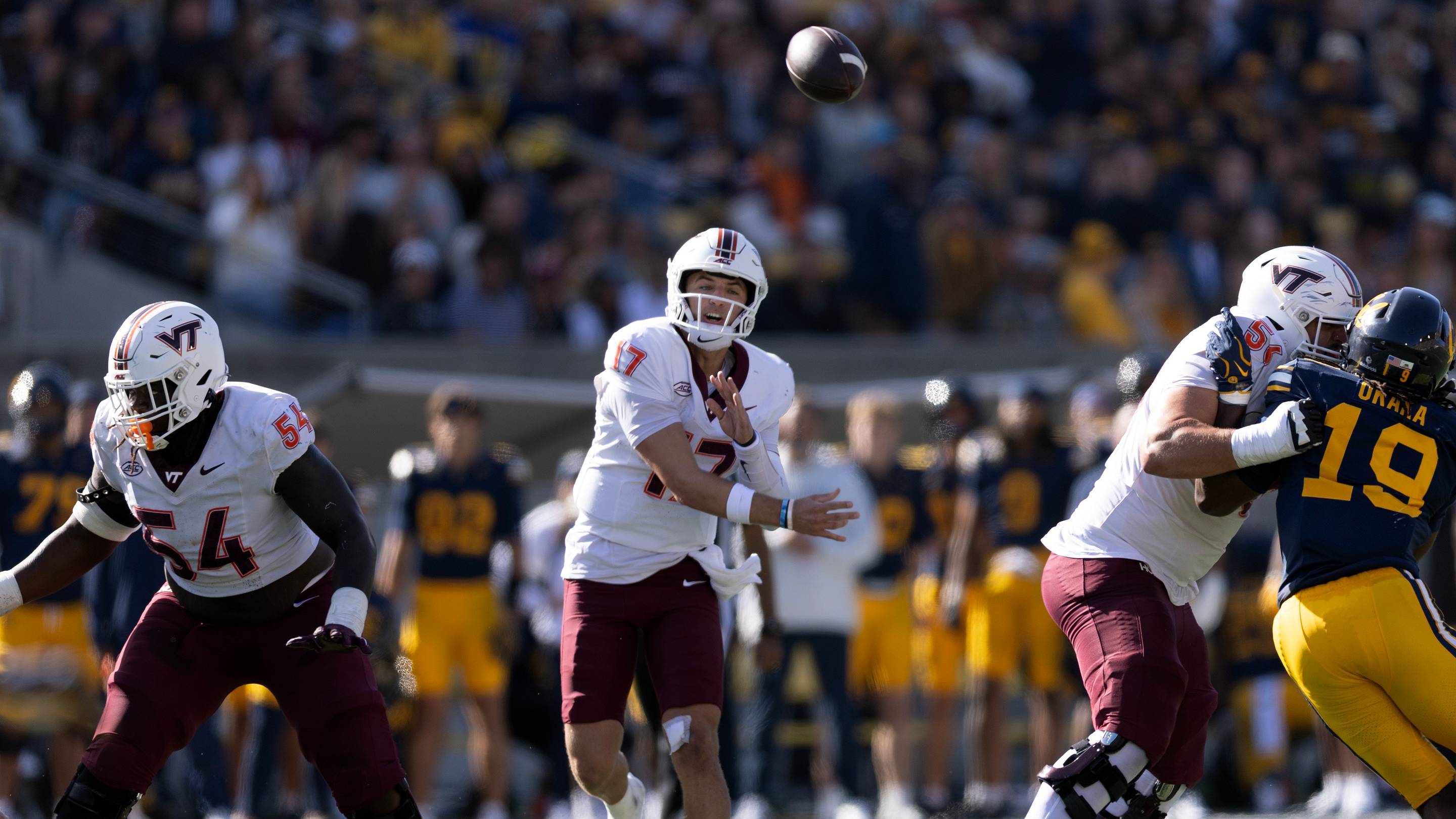 PFF Grades and Snap Counts from Virginia Tech's 25-20 Loss to Cal