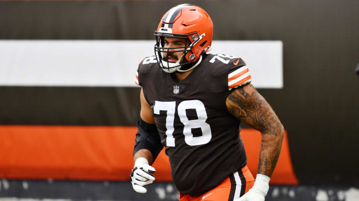 Cleveland Browns offensive tackle Jack Conklin