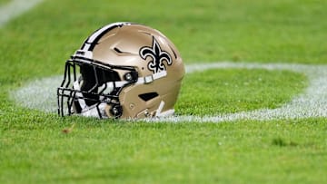 New Orleans Saints traditional gold helmet