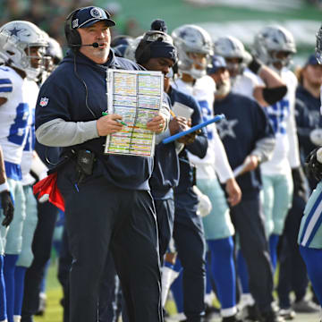 Dallas Cowboys head coach Mike McCarthy on the sidelines against the Philadelphia Eagles.