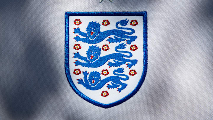 The England International Badge on their Home Shirt