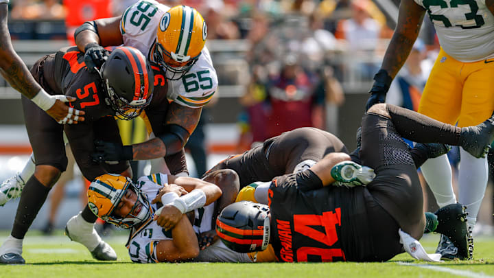 Maliek Collins, Mason Graham: Green Bay Packers v Cleveland Browns