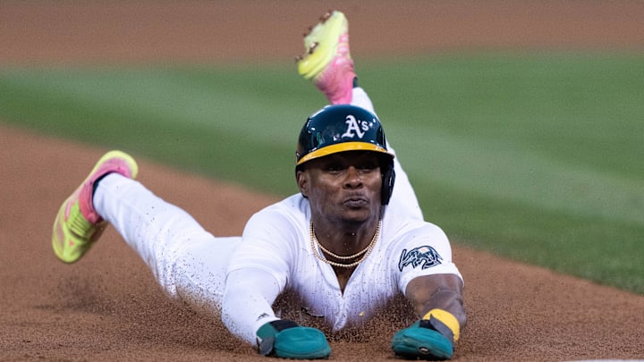 Esteury Ruiz is heading to the Los Angeles Dodgers. Esteury Ruiz is heading to the Los Angeles Dodgers.