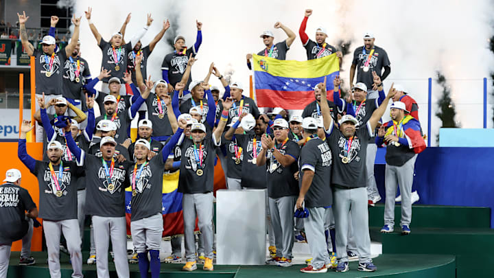 El equipo venezolano celebra su primer campeonato en el Clásico Mundial de Beisbol 2026