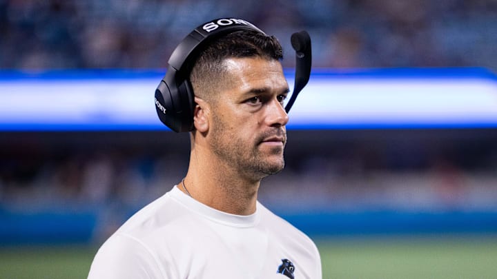 Carolina Panthers head coach Dave Canales