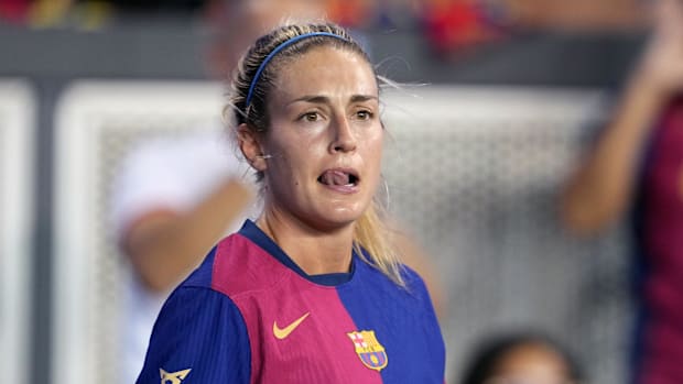 FC Barcelona midfielder Alexia Putellas during the second half against Bay FC at Paypal Park.