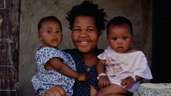 Mother and Children, Soweto Township, South Africa Mother and Children, Soweto Township, South Africa