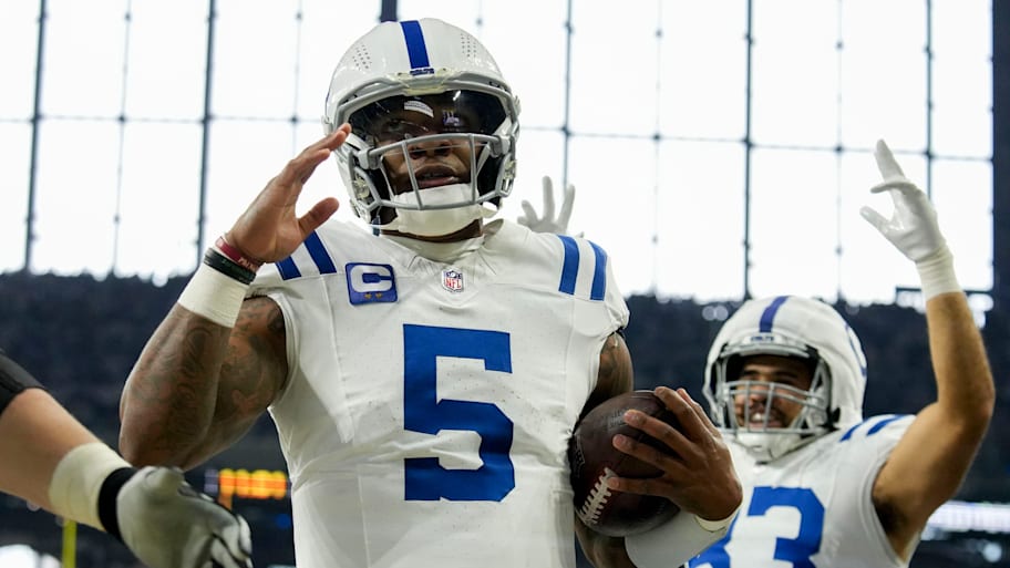 Colts quarterback Anthony Richardson will be competing for the starting role through training camp. | Christine Tannous/IndyStar / USA TODAY NETWORK via Imagn Images