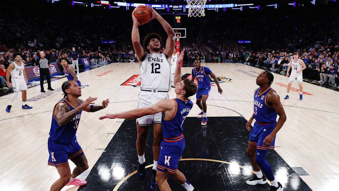 Tre White, Kohl Rosario, Cameron Boozer, 2025 State Farm Champions Classic