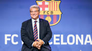 Laporta at press conference 
