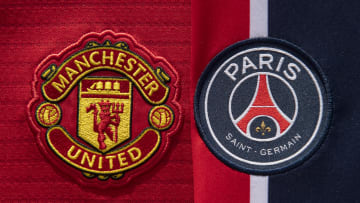 The Manchester United and Paris Saint-Germain Club Badges