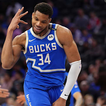 Milwaukee Bucks forward Giannis Antetokounmpo on Apr 3, 2025.
