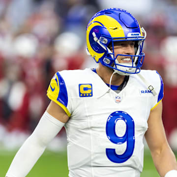 The Los Angeles Rams and quarterback Matthew Stafford are favored on Sunday.