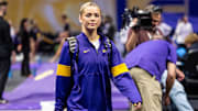 LSU Tigers Livvy Dunne during the meet against the Georgia Bulldogs at Maravich Center.