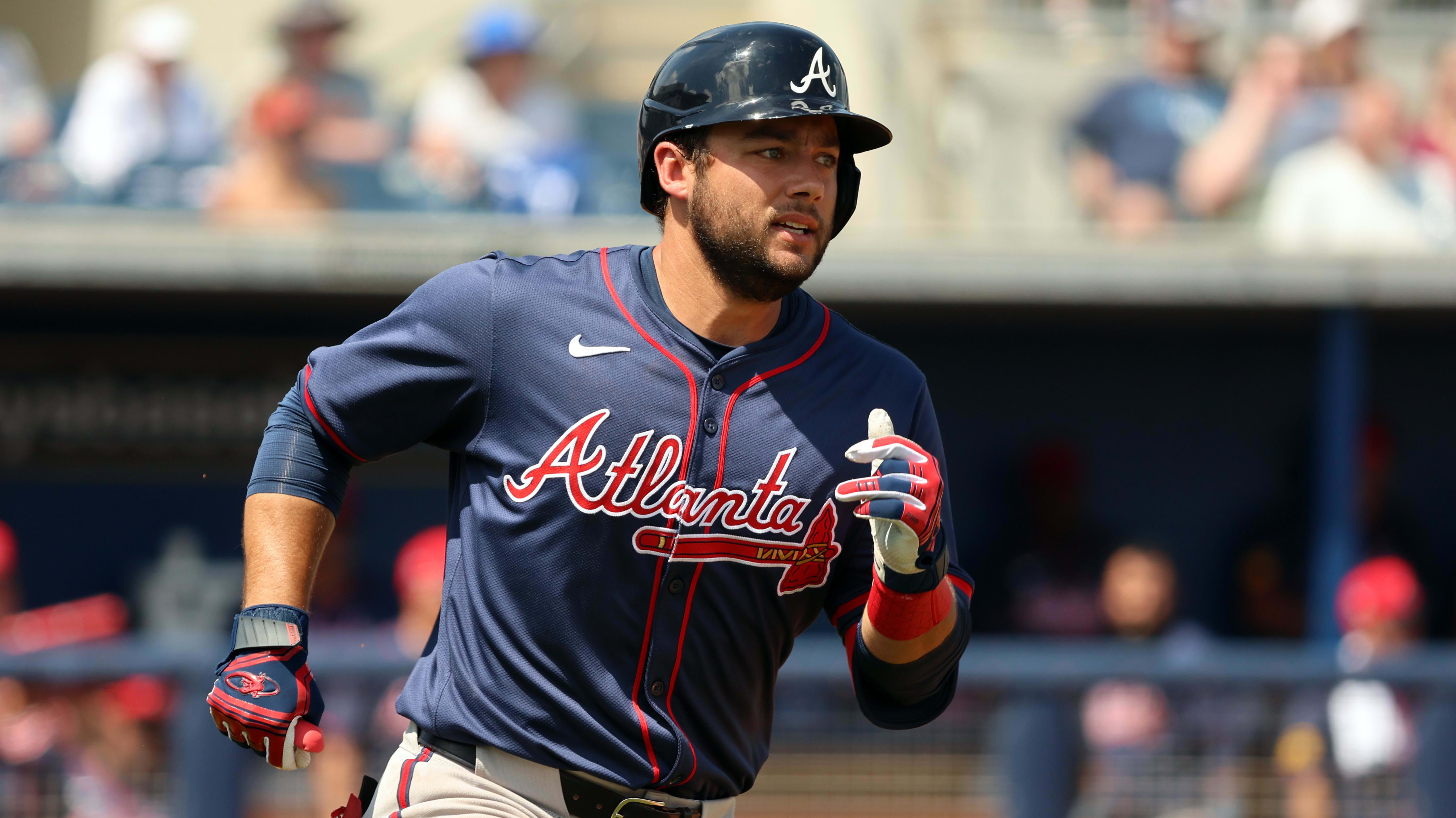 Atlanta Braves infielder David Fletcher checks into the lineup today to play second base and bat ninth against the Miami Marlins in Truist Park. 