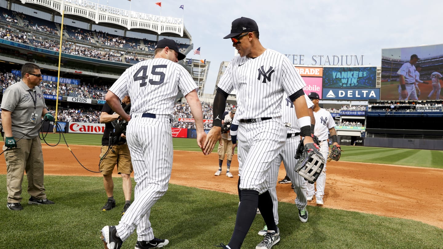 Gerrit Cole & Giancarlo Stanton & Aaron Judge New York Yankees