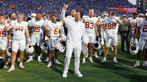 Texas Longhorns head coach Steve Sarkisian