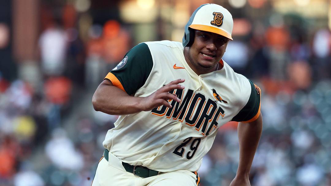 May 29, 2026; Baltimore, Maryland, USA; Baltimore Orioles catcher Samuel Basallo (29) runs to third base during the second inning against the Toronto Blue Jays at Oriole Park at Camden Yards. Mandatory Credit: Daniel Kucin Jr.-Imagn Images May 29, 2026; Baltimore, Maryland, USA; Baltimore Orioles catcher Samuel Basallo (29) runs to third base during the second inning against the Toronto Blue Jays at Oriole Park at Camden Yards. Mandatory Credit: Daniel Kucin Jr.-Imagn Images